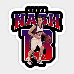 Steve Nash Basketball Legend Signature Vintage Retro 80s 90s Bootleg Rap Style Sticker